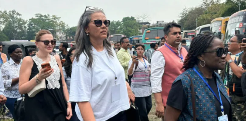 নির্বাচন প্রক্রিয়া দেখতে শিলিগুড়ি কলেজ পরিদর্শনে ইউরোপ, আফ্রিকার প্রতিনিধি দল