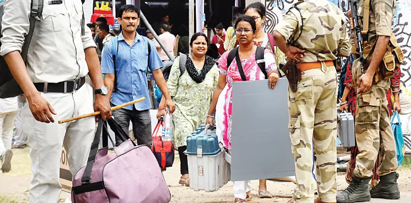 ৩৩টি কেন্দ্রে ৩৪৬ প্রার্থীর ভাগ্য নির্ধারণ, মোতায়েন ৫১৩ কোম্পানি কেন্দ্রীয় বাহিনী, মহিলা ভোটই নির্ণায়ক উত্তর ২৪ পরগনায়