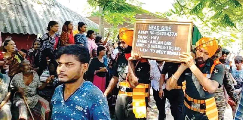 কর্মরত অবস্থায় মৃত্যু জওয়ানের