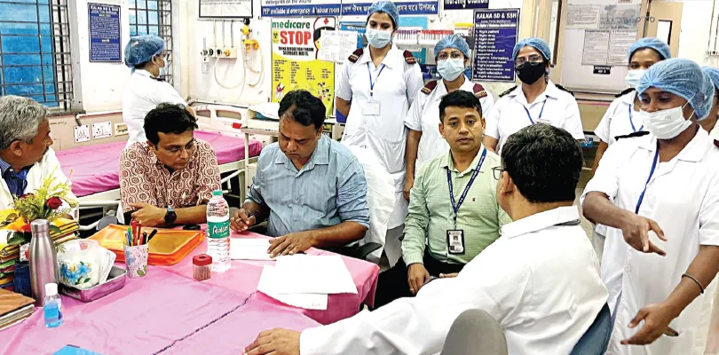 কালনার দুই সরকারি হাসপাতাল পরিদর্শনে স্বাস্থ্য মন্ত্রকের সংস্থা