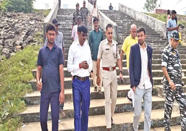 নিতুড়িয়ায় ছট ঘাট পরিদর্শন