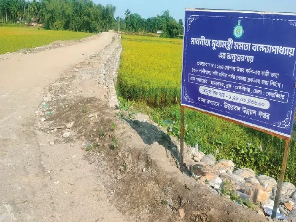 পানিশালায় পেভার ব্লকের রাস্তার কাজ সম্পূর্ণ, শুরু হল যাতায়াত