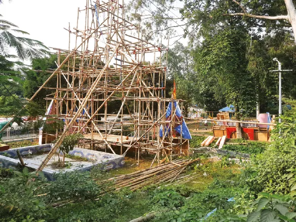 সংস্কারের কয়েক মাসেই বেহাল রায়পাড়ার শিশু উদ্যান