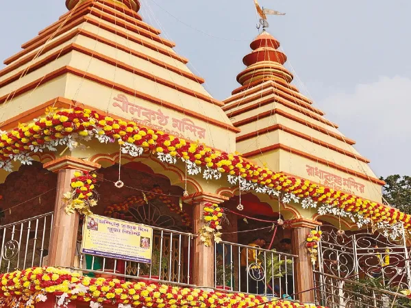 দুর্গাচকে জোড়া মন্দিরের রাস উৎসবের শেষদিন হয়ে উঠল মহামিলন মেলা