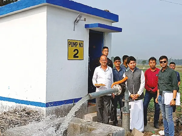 শান্তিপুরে পাম্প হাউস উদ্বোধন বিধায়কের