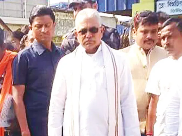 বিজেপির সদস্য সংগ্রহ অভিযানে কালনায় দিলীপ