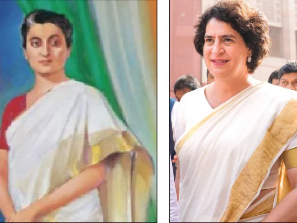 কাসাভু শাড়ি পরে শপথ প্রিয়াঙ্কার, মনে করালেন ইন্দিরাকে,&nbsp;&lsquo;সাধারণ মানুষের কথা তুলে ধরব সংসদে&rsquo;