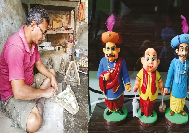 কদর নেই হাতে তৈরি শিল্পের, স্বল্প সময়ে যোগানে আয় বেশি, ছাঁচ নির্ভরতা বাড়ছে ঘূর্ণির মৃৎশিল্পীদের