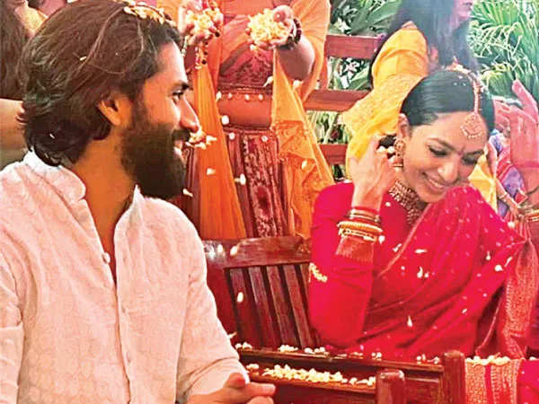 নাগা ও শোভিতার প্রাক্&zwnj;বিবাহ আসর