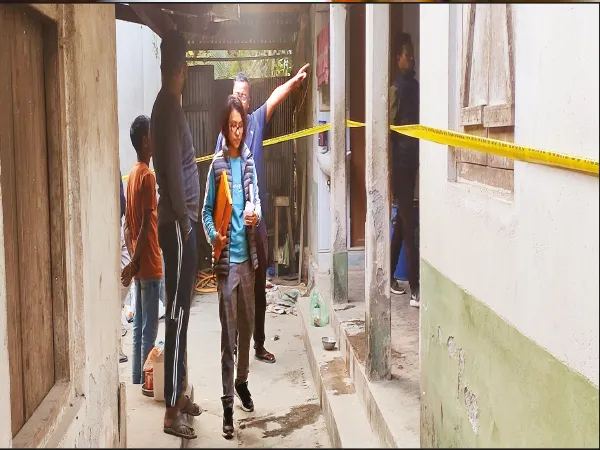 ডাউয়াগুড়িতে জোড়া দেহ উদ্ধারের চারদিন পর ঘটনাস্থলে ফরেন্সিক টিম