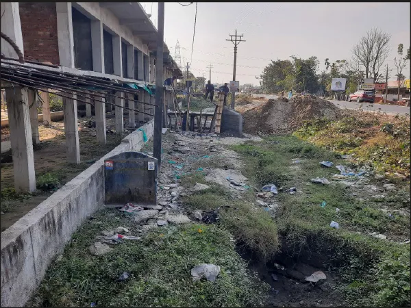 কৃষিনালা ভরাট করে নির্মাণ হাতিঘিষায়