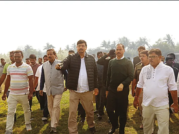 সোমবার সন্দেশখালিতে মুখ্যমন্ত্রী, সভাস্থল খতিয়ে দেখলেন সুজিত