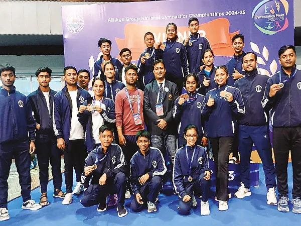 জাতীয় স্তরে জিমন্যাস্টিক্সে নবদ্বীপের জয়জয়কার