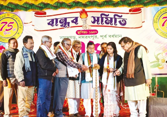 কালনার ক্লাবের প্লাটিনাম জুবিলির উদ্বোধন মন্ত্রীর