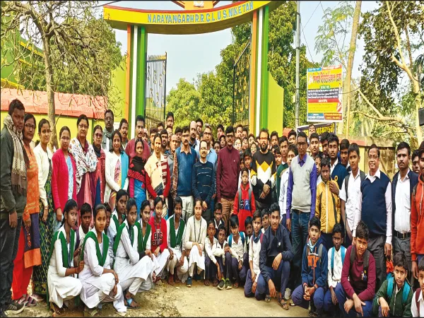 নারায়ণগড় রাজা হৃষিকেশ লাহা উচ্চ শিক্ষা নিকেতনে প্লাটিনাম জয়ন্তীতে নানা অনুষ্ঠান