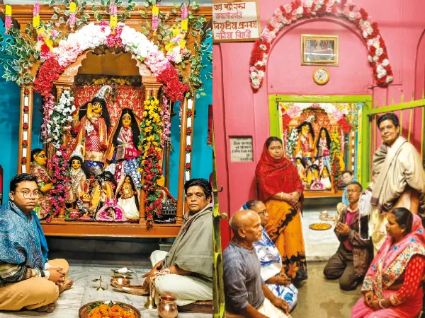 নবদ্বীপে শ্রীশ্রীগৌরগোবিন্দ মন্দির গুরুপূজা মহামহোৎসব শুরু