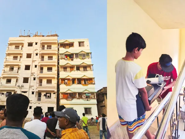 বাঘাযতীনের পর ট্যাংরা, হেলে পড়ল দু&rsquo;টি বহুতল