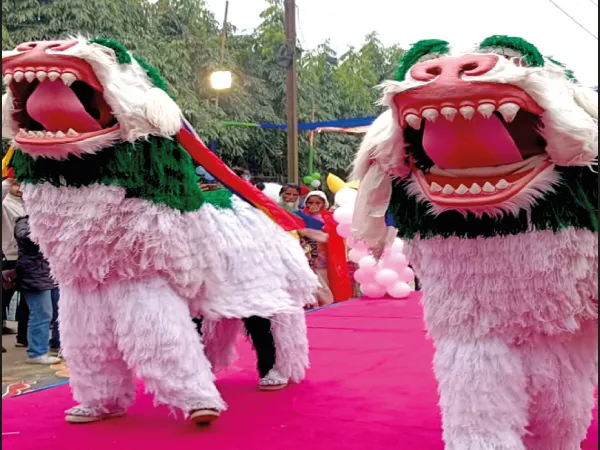 হ্যাপি স্ট্রিটে মাতল জলপাইগুড়ি, মন কাড়ল লায়ন ডান্স, পুতুল নাচ