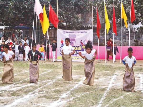 দিনহাটা শেমরক ফ্লোরেট স্কুলে বার্ষিক ক্রীড়া প্রতিযোগিতা