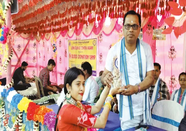 সরস্বতী পুজোয় সামাজিক কাজে যুক্ত পটাশপুরে সমাজসেবা সঙ্ঘ