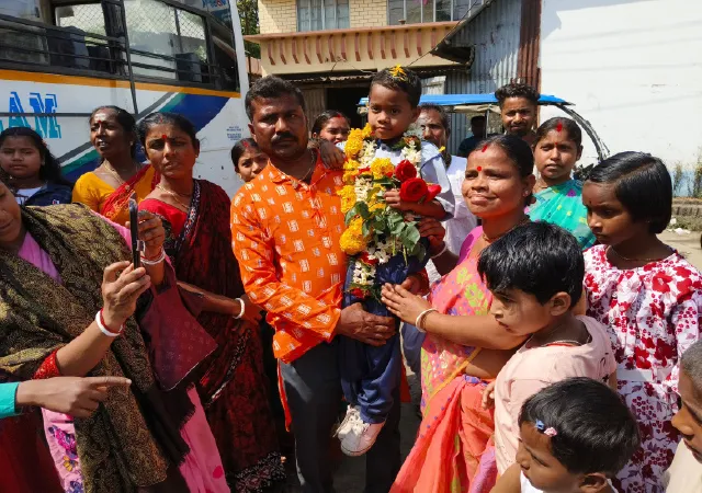 রাজ্যস্তরের দৌড়ে দ্বিতীয়স্থান নালাগোলার ছোট্ট লক্ষ্মীর